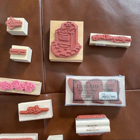 Lot of 23 Rubber Stamps 1lb 12oz Most NEW Scrapbooking Crafting - Picture 10 of 14